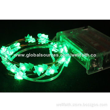Christmas Trees Model LED Battery Operated Rice Copper Wire String Light for Christmas Decoration